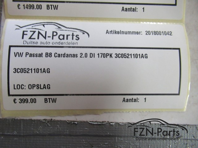 VW Passat B7 Cardanas 2.0 TDI 170PK 3C0521101AG