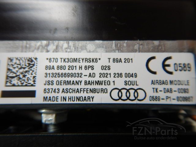 Audi Q4 E-Tron 89A Stuurairbag 89A880201H