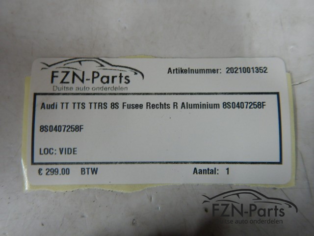 Audi TT TTS TTRS 8S Fusee Rechts R Aluminium 8S0407258F