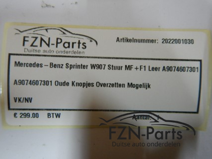 Mercedes-Benz Sprinter W907 Stuur MF+F1 Leer A9074607301