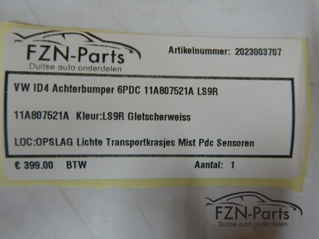 VW ID4 Achterbumper 6PDC 11A807521A LS9R