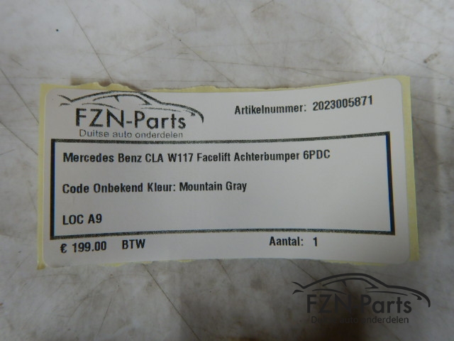 Mercedes Benz CLA W117 Facelift Achterbumper 6PDC