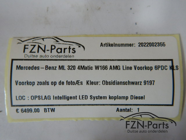Mercedes-Benz ML-Klasse 320 4Matic W166 AMG-Line Voorkop 6PDC KLS