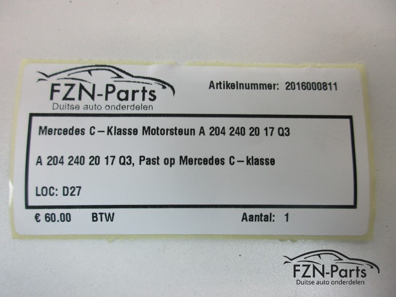 Mercedes-Benz C-Klasse Motorsteun A 204 240 20 17 Q3