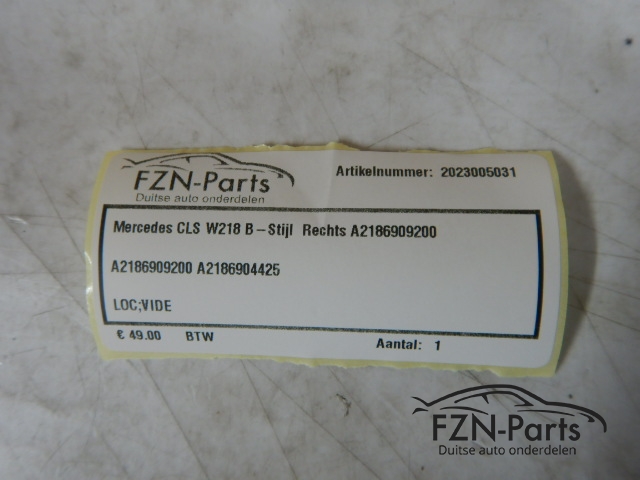 Mercedes CLS W218 B-Stijl rechts A2186909200