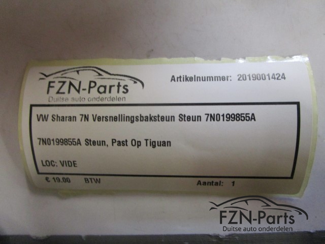 VW Sharan 7N Versnellingsbaksteun Steun 7N0199855A