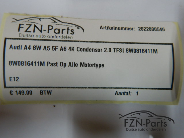 Audi A4/A5 8W A6 4K Condensor 2.0 TFSI 8W0816411M