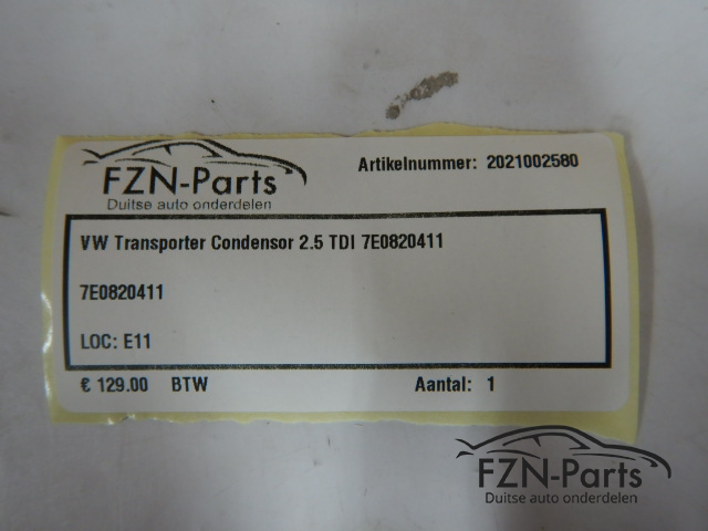 VW Transporter T5 Condensor 2.5 TDI 7E0820411