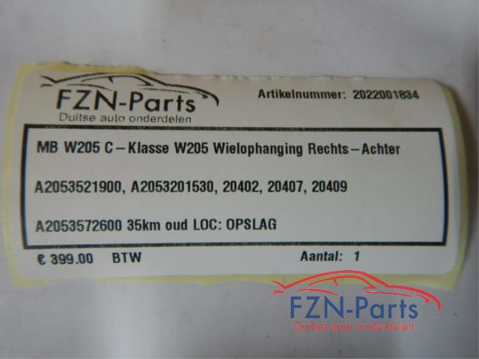 Wielophanging rechts-achter Mercedes C-Klasse (22729619)