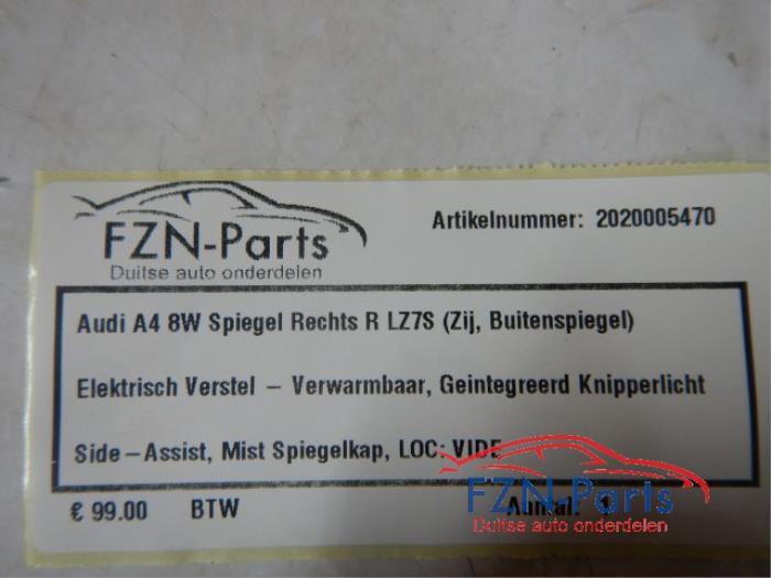 Buitenspiegel rechts Audi A4 (22724904)