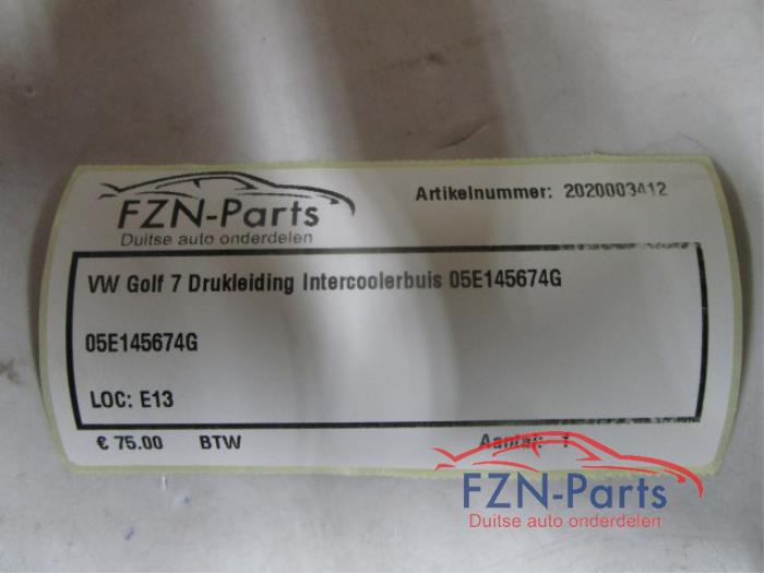 VW Golf 7 Drukleiding Intercoolerbuis