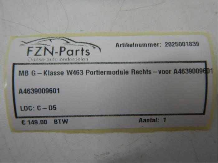 Centrale Deurvergrendelings Module Mercedes G-Klasse (22744528)
