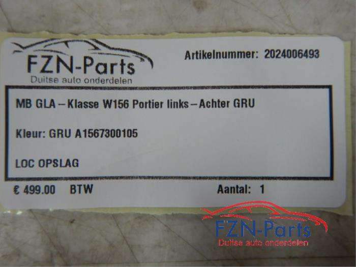 Portier 4Deurs links-achter Mercedes GLA (22738860)