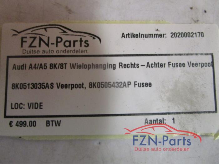 Audi A4/A5 8K/8T Wielophanging Rechts-Achter Fusee Veerpoot