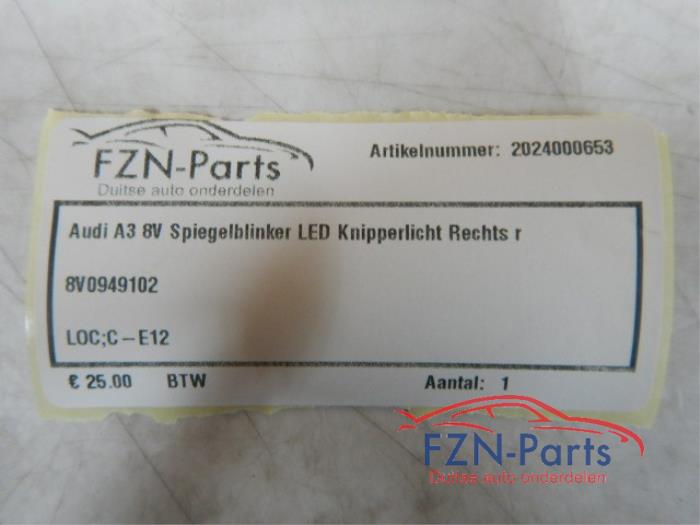 Richtingaanwijzer rechts Audi A3 (22741432)