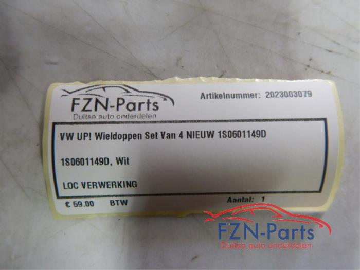 VW UP! Wieldoppen Wielnaafdeksels Set van 4 NIEUW