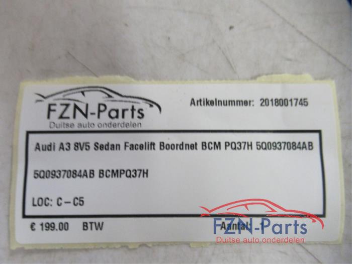 Audi A3 8V5 Sedan Facelift Boordnet BCM PQ37H