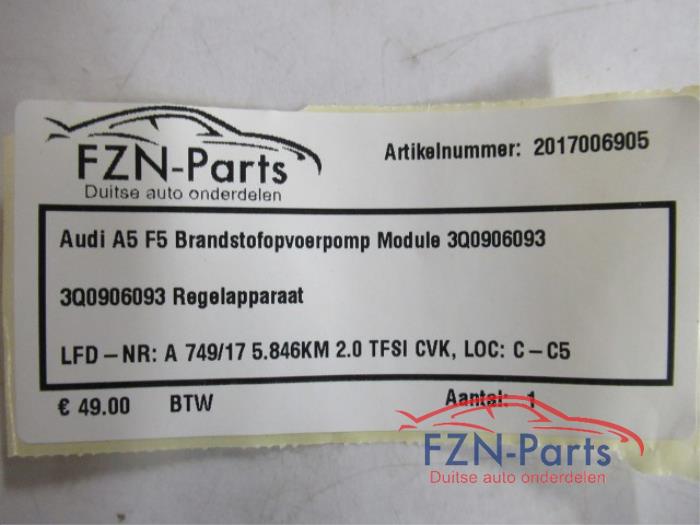 Brandstofpomp module Audi A5 (22739088)