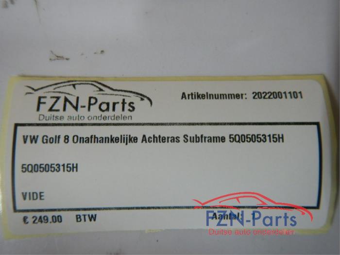 VW Golf 8 Onafhankelijke Achteras Subframe