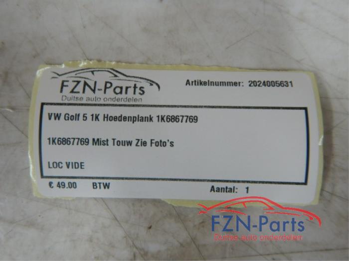 Hoedenplank Volkswagen Golf (22731024)