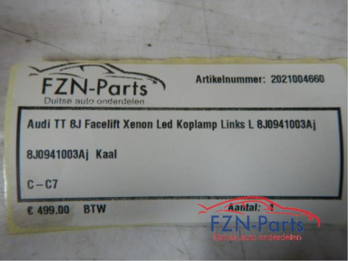 Audi TT 8J Facelift Xenon LED Koplamp Links L