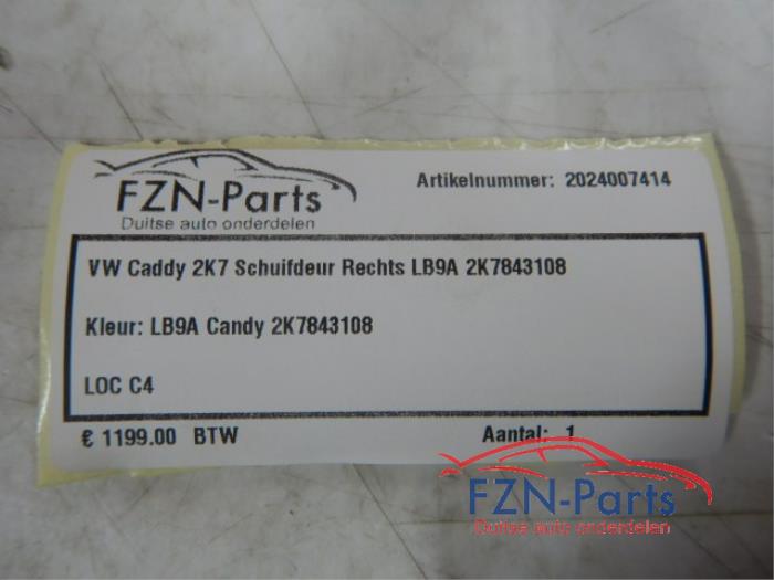 Schuifdeur rechts Volkswagen Caddy (22745657)