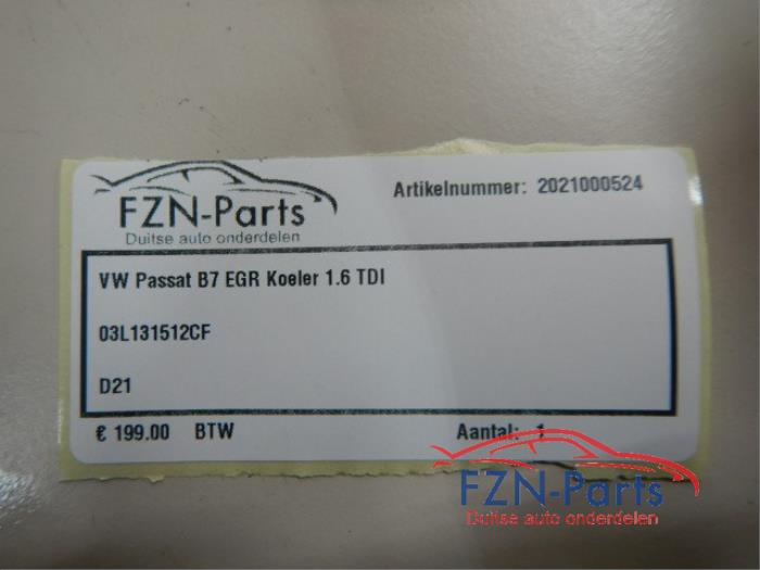VW Passat B7 EGR Koeler 1.6 TDI