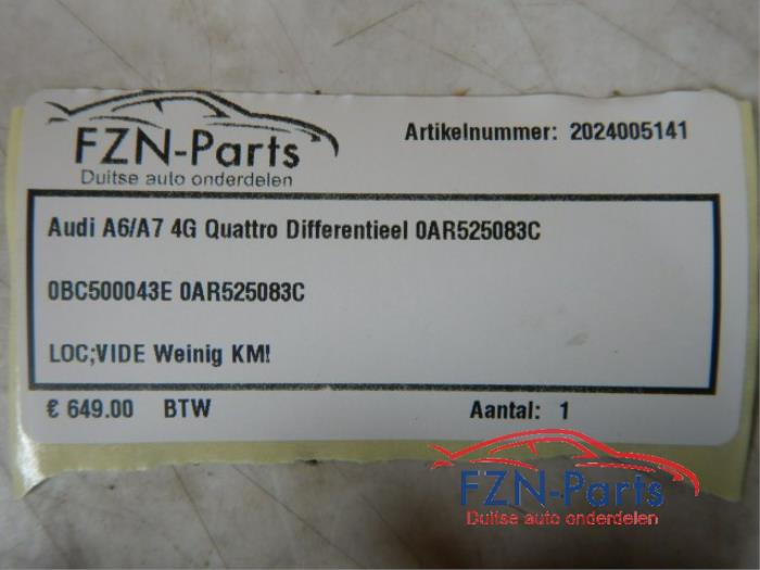 Differentieel achter Audi A7 (22733859)