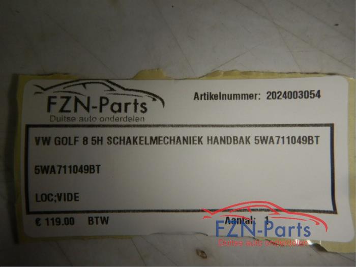 VW Golf 8 5H Schakelmechaniek Handbak