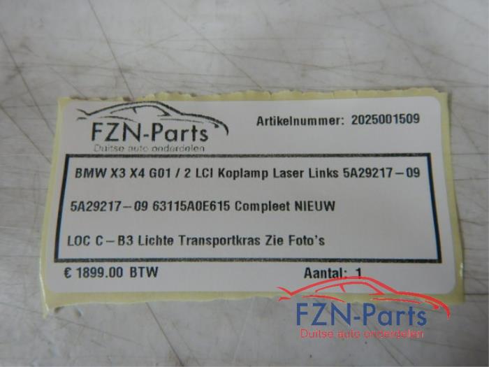 BMW X3 X4 G01 G02 LCI Koplamp Laser Links