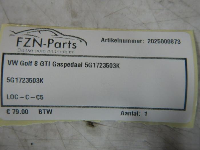 VW Golf 8 GTI Gaspedaal