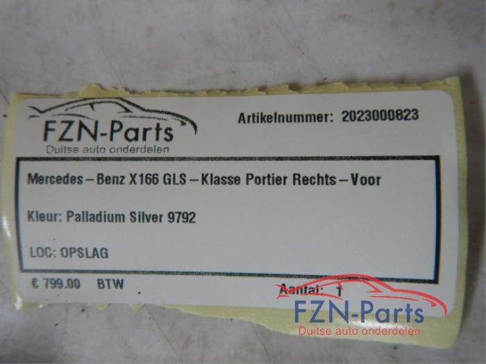 Portier 4Deurs rechts-voor Mercedes GLS-Klasse (22723038)