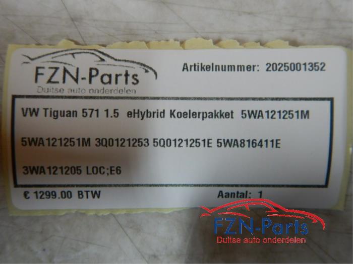 VW Tiguan 571 1.5 E-Hybrid Koelerpakket