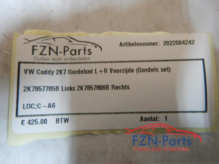 Veiligheidsgordel Set voor Volkswagen Caddy (22728981)