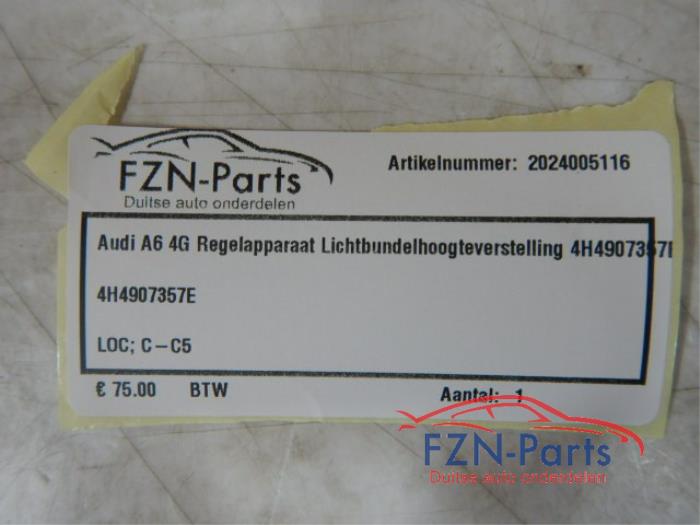 Audi A6 4G Regelapparaat Lichtbundel hoogteverstelling