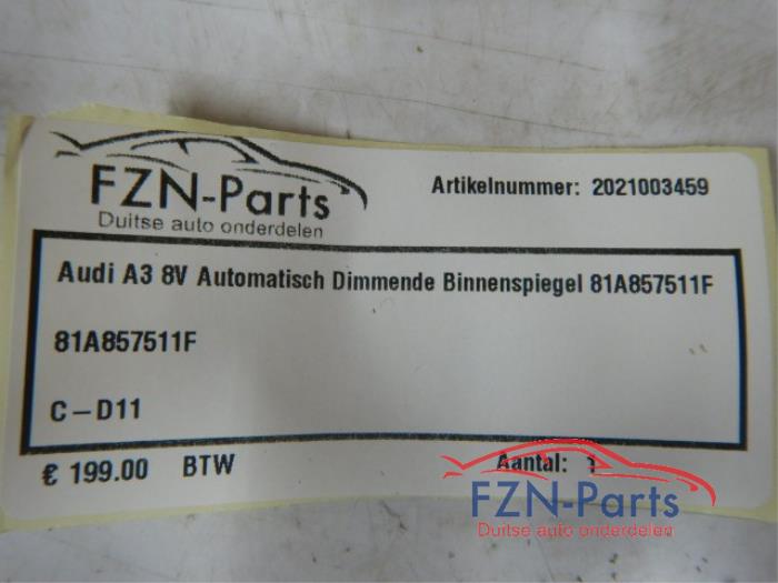 Audi A3 8V Automatisch Dimmende Binnenspiegel