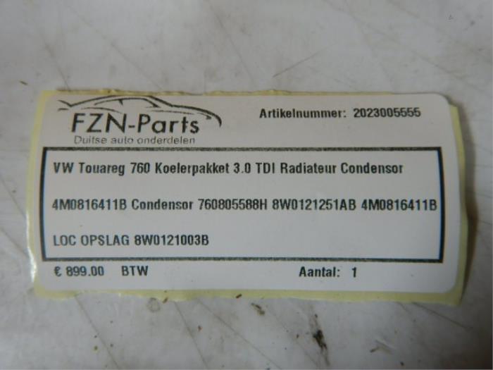 VW Touareg 760 Koelerpakket 3.0 TDI Radiateur Condensor