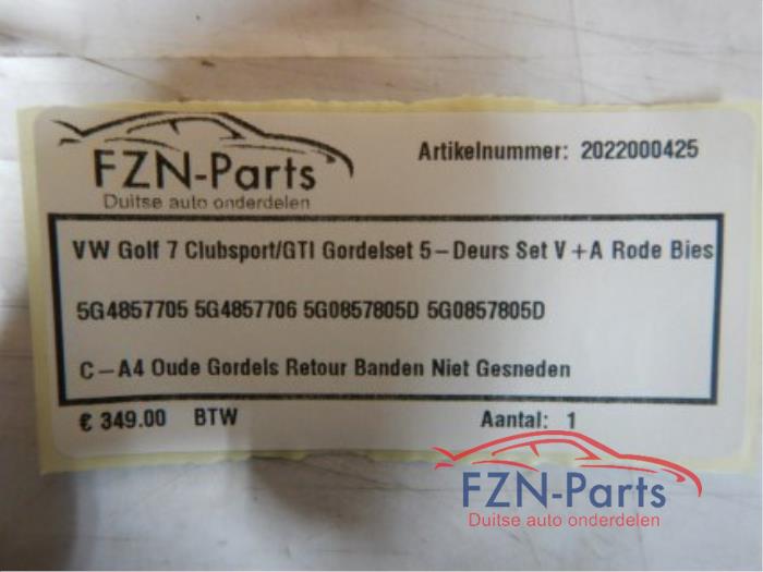 VW Golf 7 Wielophanging Links-voor Fusee Wiellager