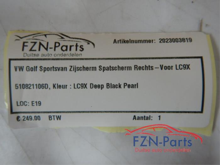 Scherm rechts-voor Volkswagen Golf Sportsvan (22724122)