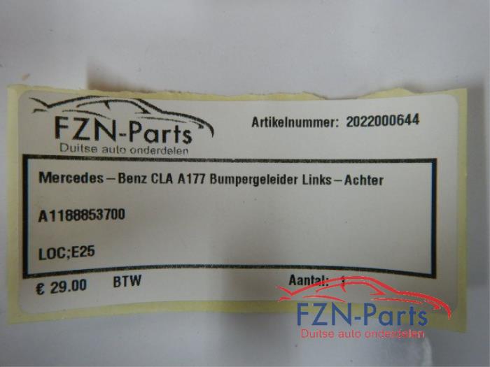 Mercedes-Benz CLA-Klasse W118 Bumpergeleider Links-achter
