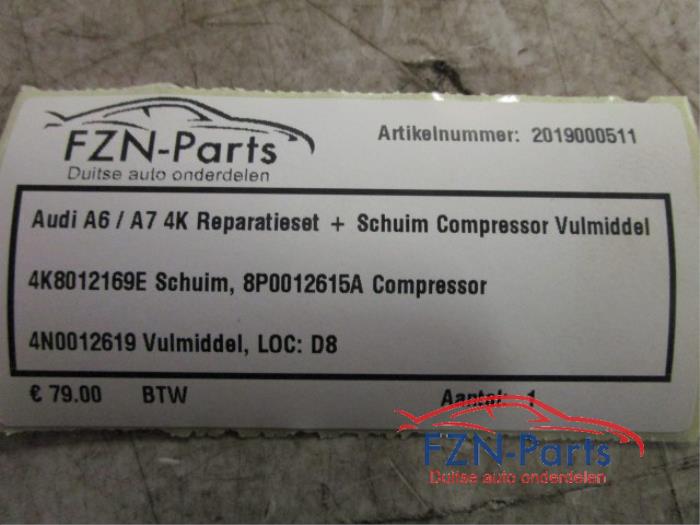 Audi A6 / A7 4K Reparatieset + Schuim Compressor Vulmiddel