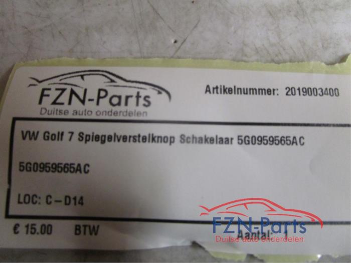 Spiegel Schakelaar Volkswagen Golf (22739680)