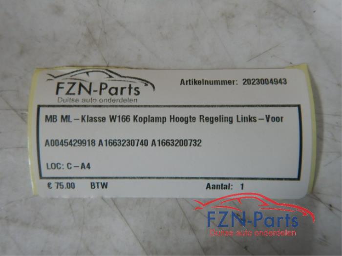 Mercedes-Benz ML-Klasse W166 Koplamp Hoogte Regeling Links-Voor