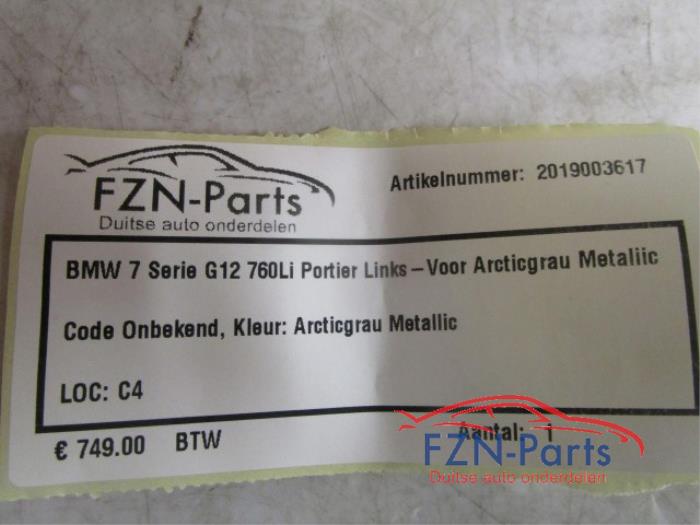 Portier 4Deurs links-voor BMW 7-Serie (22723258)