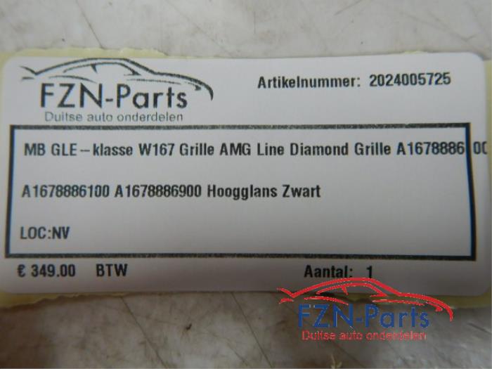 Mercedes-Benz GLE-klasse W167 Grille AMG Line Diamond Grille