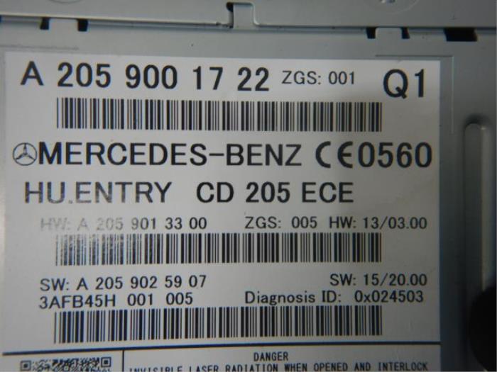Mercedes-Benz C-Klasse W205 Navigatie Radio Unit Computer