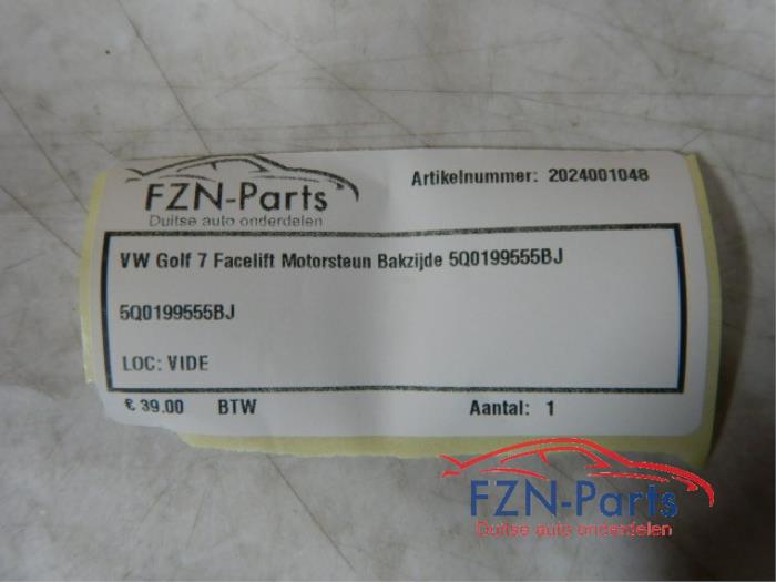 VW Golf 7 Facelift Motorsteun Bakzijde