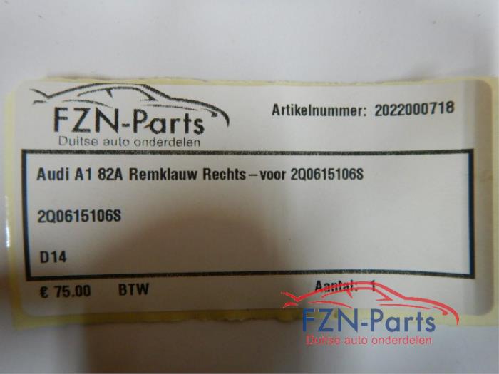 Remklauw (Tang) rechts-voor Audi A1 (22732396)