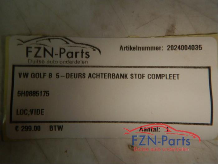 VW Golf 8 5-Deurs Achterbank Stof Compleet 5 2.0 TDI GTD 143527 01-09-2020 07-03-2024
1.0 eTSI