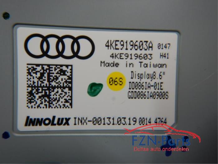 Audi E-Tron 4KE Display Scherm Middenconsole